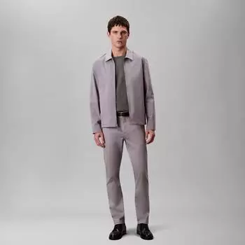 Calvin Klein Stoffhose SLM CTTN STRTCH CHN chiseled stone