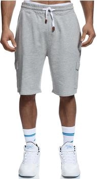 Indicode Sweatshorts White Rock 100% Baumwolle Lt Grey Mix