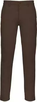 Kariban Funktionshose Chino-Herrenhose chocolate