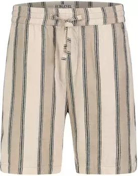 Sublevel bermuda shorts gestreift kordelzug