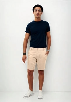 Indicode Indoros Shorts aus atmungsaktiver Baumwolle irish cream