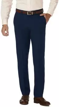 Haggar 4 Way Stretch Slim Fit Flat Front Anzughose (HD00660) blau