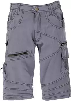 Guru-Shop Goa Festival Cargo Shorts mit vielen Taschen (58277) taubengrau