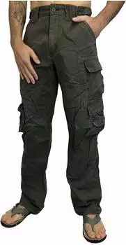 JetLag Fashion 007 Cargo Hose Loose-Fit (007.olive) olive