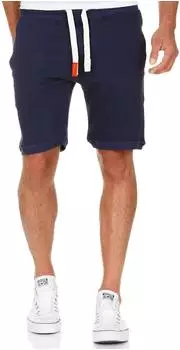 Amaci&Sons Shorts Bermuda Sweatshorts mit Kordel (8004) navyblau