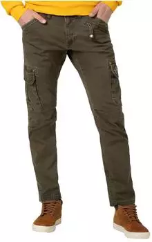 Timezone Regular RogerTZ Cargo Hose Regular Fit Slim Legs oliv