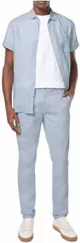 Scotch & Soda Mott Washed Cotton-Blend Twill Chino Regular Slim Fit (179976) shirting blue