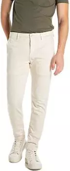 Replay Zeumar Hyperchino Color Xlite Slim fit creme/corda naturale