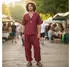 Guru-Shop Thai Fischerhose Wickelhose Yogahose Loose Fit