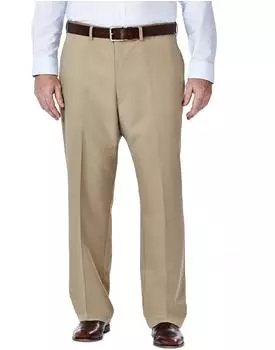 Haggar Cool 18 Hose mit verstecktem Ausziehbarer Taille (41114529498) british khaki