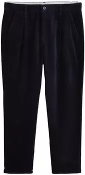 Next Fashion Cordhose mit Bundfalte nachtblau