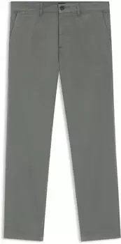 Hugo Boss Regular-Fit Hose aus elastischem Baumwoll-Satin Style Chino-Regular-1 50534378 Grau /