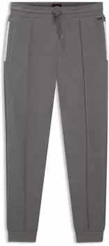 Hugo Boss Jogginghose aus Baumwoll-Mix mit kontrastierenden Einfassungen Style Sense Pants 50557197 Dunkelgrau