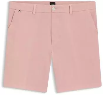 Hugo Boss Modern-Fit Shorts aus Stretch-Baumwolle mit Twill-Struktur Style H-Kane1-Shorts 50555235 Hellrosa