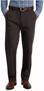 Haggar Bügelfreie Premium Khaki Hose, Klassische Passform espresso