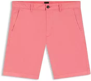 Hugo Boss Slim-Fit Shorts aus elastischem Baumwoll-Twill Style Chino-slim-Shorts 50536723 Hellrot