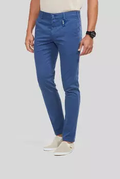 Meyer Hosen M|5 High Performance Cotton & Tencel (9-6172) blau