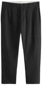 Next Fashion Barrel Fit Chino Hose mit Stretch schwarz