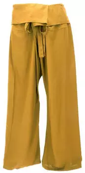 Guru-Shop Thai Fischerhose Wickelhose Yogahose Loose Fit