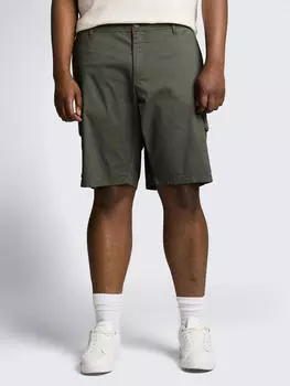Tom Tailor TTPLUS Regular Cargo Shorts khaki mini geometric print