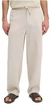Marc O'Polo Fine Linen Chino Trousers (30202664) grey silk