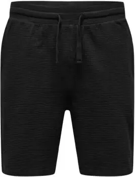 Only & Sons ONSKIAN LIFE REG Seersucker Shorts NOOS (98303833) schwarz