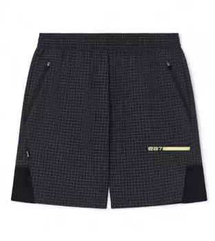 Emporio Armani Icon Seersucker Woven Bermuda Shorts (7M001506) black