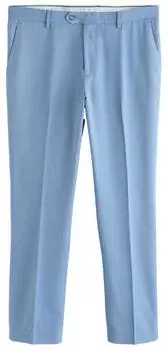 Next Fashion Slim Fit Bundfalten-Hose hellblau