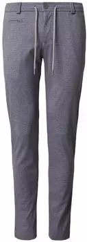 Bugatti Chino Hose Jersey Premium Performance Stretch Slim Fit (11055524) grau/taupe/wei&szlig;
