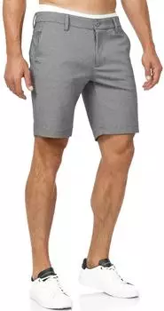 Indicode Aalborg Chino Shorts lt grey mix