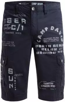 Camp David Cotton Shorts (CB2602-1324-22) blue navy