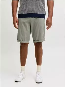 Jack & Jones JPSTBOWIE JJSHORTS SOLID SN PLS Chino Shorts mit Umschlag (12270243) vetiver