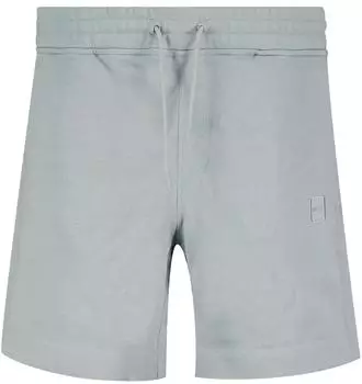 Hugo Boss Shorts aus Baumwoll-Terry mit Logo-Patch - Style Sewalk 50511726 Hellgrau