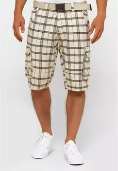 Indicode Blixt Cargo Shorts mit G&uuml;rtel (70380BS) fog check