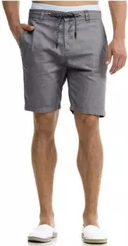 Indicode Bowmanville Leinenshorts (70-151BS) grau