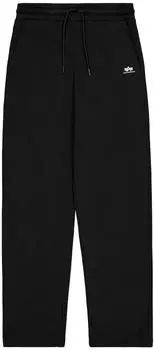 Alpha Industries Basic Straight Leg Small Logo Jogger Jogginghose Größe Schwarz (268362-03)