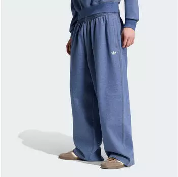 Adidas TREFOIL ESSENTIALS BAGGY-HOSE MELIERT BEINABSCHLÜSSE OHNE SAUM Crew Blue Mel (KW4424)