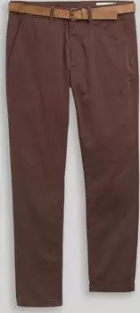 Tom Tailor Denim Slim Chino Hose mit Gürtel (32226499) schoko
