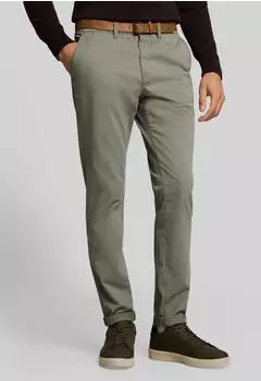 Tom Tailor Denim Chino Hose mit G&uuml;rtel (1052070) oliv