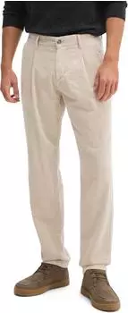 Marc O'Polo Osby Pleats Tapered Cord Trousers linen beige