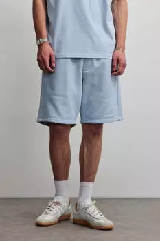 Pegador Logo Heavy Sweat Shorts Regular Fit Washed (Baumwollmischung) washed ocean blue white