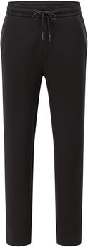 Hugo Boss Jogginghose aus Baumwoll-Mix mit geschwungenem Logo - Halboa AJ 50456414 Schwarz
