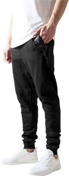 Urban Classics Side Zip Leather Pocket Sweatpant Gry/blk (TB849-00017-0042) blk/blk