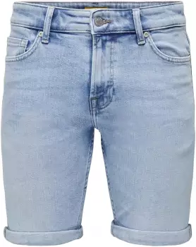 Only & Sons Ply 5189 Denim Shorts (22025189) light blue denim