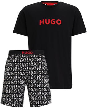 Hugo Pyjama Camo Logo Short Set 50514972 black