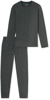 Schiesser Schlafanzug lang dunkelgrau - Modern Nightwear (181920)
