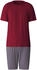 Calida Relax Imprint Kurz-Pyjama (47280) mars red