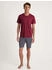 Calida Relax Imprint Kurz-Pyjama (47280) mars red