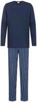 Mey Schlafanzug "Straight" 2 tlg. Langarm-Shirt mit Brusttasche