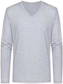 Mey Dry Cotton Langarm-Shirt (36063) light grey melange